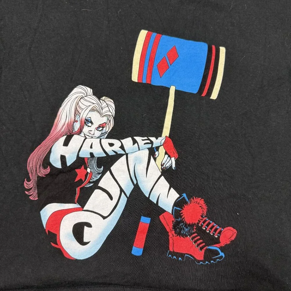 Harley Quinn Shirt Adult Extra Large Black DC Comics Movie Suicide Squad Mens - Picture 2 of 4